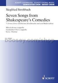 7 Songs from Shakespeare's Comedies, No. 7 (choral score)