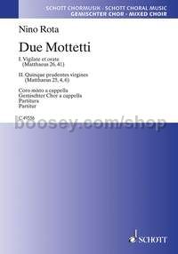 2 Mottetti (choral score)