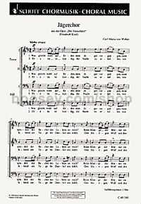 Jägerchor - men's choir (TTBB) (score)