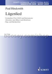 Lugenlied - mixed choir (SABar) & instruments (for four part)
