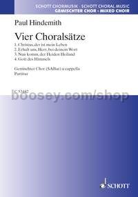 4 Choralsätze (choral score)