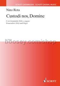 Custodi nos, Domine (choral score)
