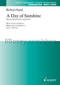 A Day of Sunshine - men's choir & piano (score)