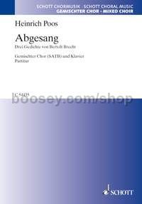 Abgesang - mixed choir (SATB) & piano (score)