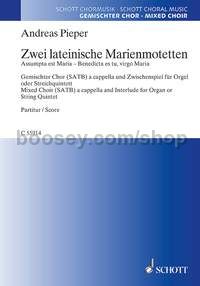 2 lateinische Marienmotetten (choral score)