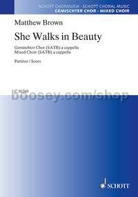 She Walks in Beauty (choral score)