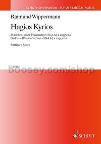 Hagios Kyrios (choral score)