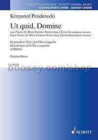 Ut quid, Domine (choral score)