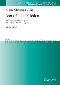 Verleih uns Frieden - men's choir (TTBB) a cappella (choral score)