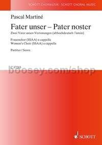 Pater noster - female choir (SSAA) a cappella