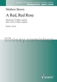 A Red, Red Rose for men's choir (TTBB) a cappella