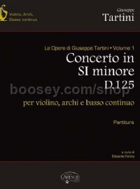Concerto in Si Minore D125 per Violino, Archi e BC