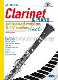 Animated Movies and TV Duets for Clarinet & Piano