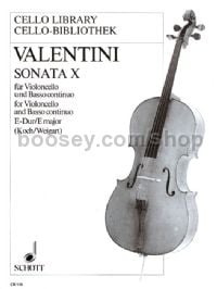 Cello Sonata No.10 in E major (cello & piano score)