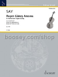 Rusen Günes Anisina op. 92b (Cello)