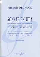 Decruck Fernande Sonata In C Alto Saxophone Piano