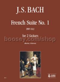 French Suite No. 1 BWV 812 for 2 Guitars (score & parts)