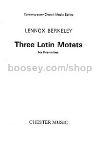 Three Latin Motets (SSATB)