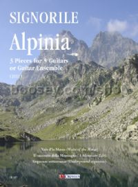 Alpinia. 3 Pieces for 5 Guitars or Guitar Ensemble (2011) (score & parts)