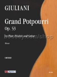Grand Potpourri Op. 53 for Flute (Violin) & Guitar (score & parts)