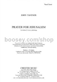 Prayer for Jerusalem - children's voices & piano