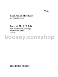 Portrait No. 2 ‘E.B.B’ for viola and piano