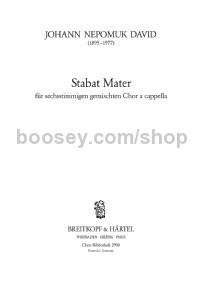 Stabat Mater (choral score)