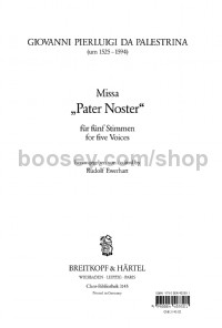 Missa 'Pater noster' (choral score)