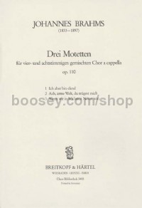 3 Motets Op. 110 Choral Score
