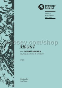 Laudate Dominum aus KV 339 (choral score)
