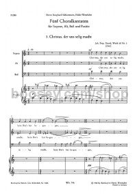 Choralkantate Wk 60/3 (choral score)