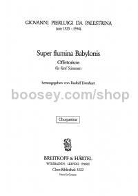 Super flumina Babylonis (choral score)
