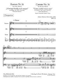 Cantata No. 36 Schwingt freudig (choral score)
