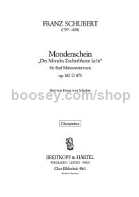 Mondenschein D 875, Op. 102 (choral score)