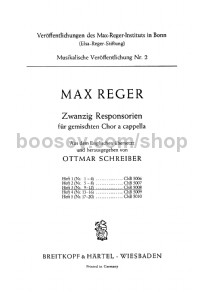 20 Responsorien, Vol. 3 (choral score)
