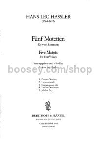 5 Motets (choral score)