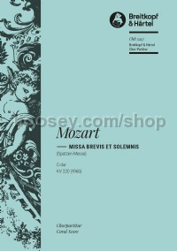 Missa brevis in C major K. 220 (196b) (choral score)