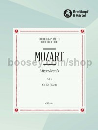 Missa brevis in Bb major K. 275 (272b)  (choral score)