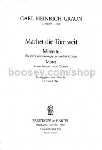 Motette 'Machet die Tore weit' (choral score)