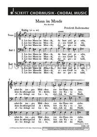 Mann im Monde - men's choir (TTBB) (score)