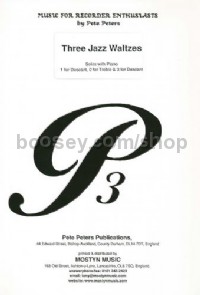 Three Jazz Waltzes (Recorder Solo)
