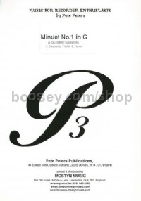 Minuet No.1 in G (Recorder Quintet)