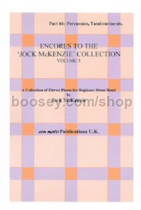 Encores to Jock McKenzie Collection Volume 3, brass band, part 6b, Percussi