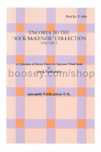 Encores to Jock McKenzie Collection Volume 3, wind band, part 2c, F Alto