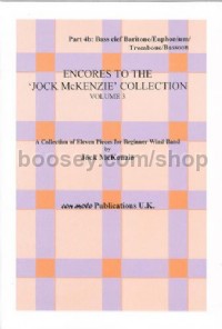 Encores to Jock McKenzie Collection Volume 3, wind band, part 4b, Bass Clef