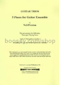 5 Pieces for Guitar Ensemble, set (Guitar Trio)