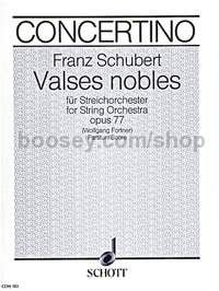 Valses nobles op. 77 D 969 - string orchestra (score)