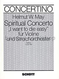 Spiritual Concerto - violin & string orchestra (score)