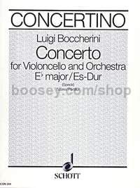 Concerto E flat Major - cello & orchestra (score)