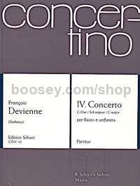 Concerto No. 4 in G major - flute & orchestra (score)